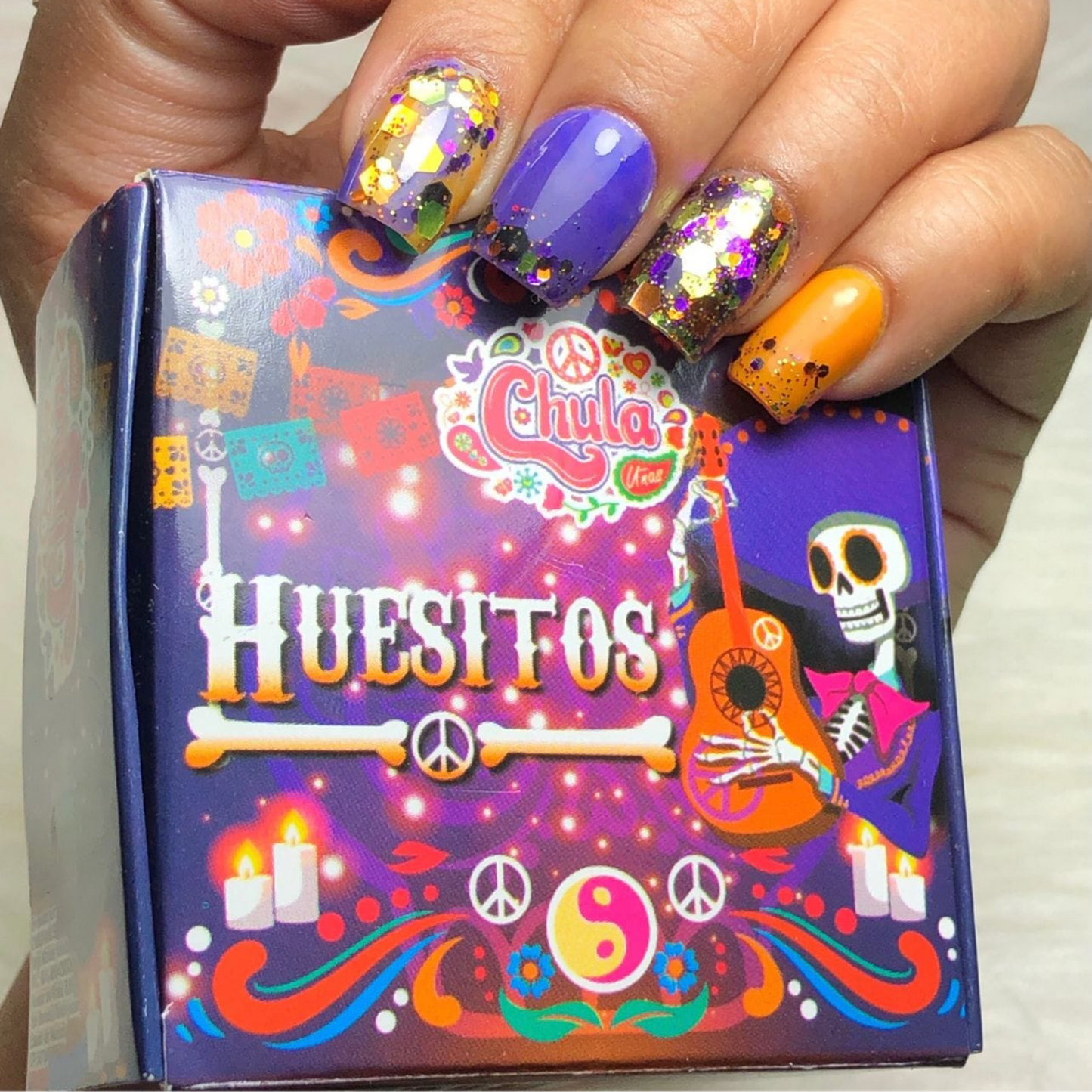 COLECCION DE ACRILICOS HUESITOS 4 PZAS. Cula Nails