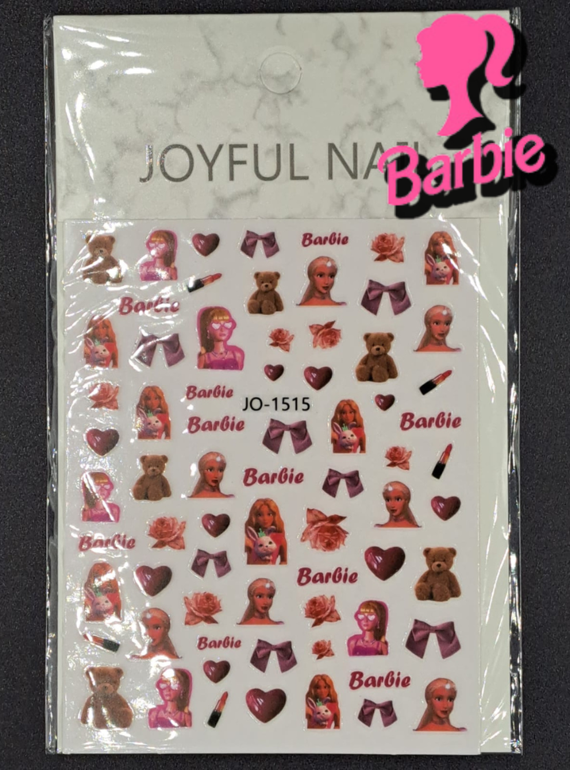 Sticker Barbie 12 piezas surtidas