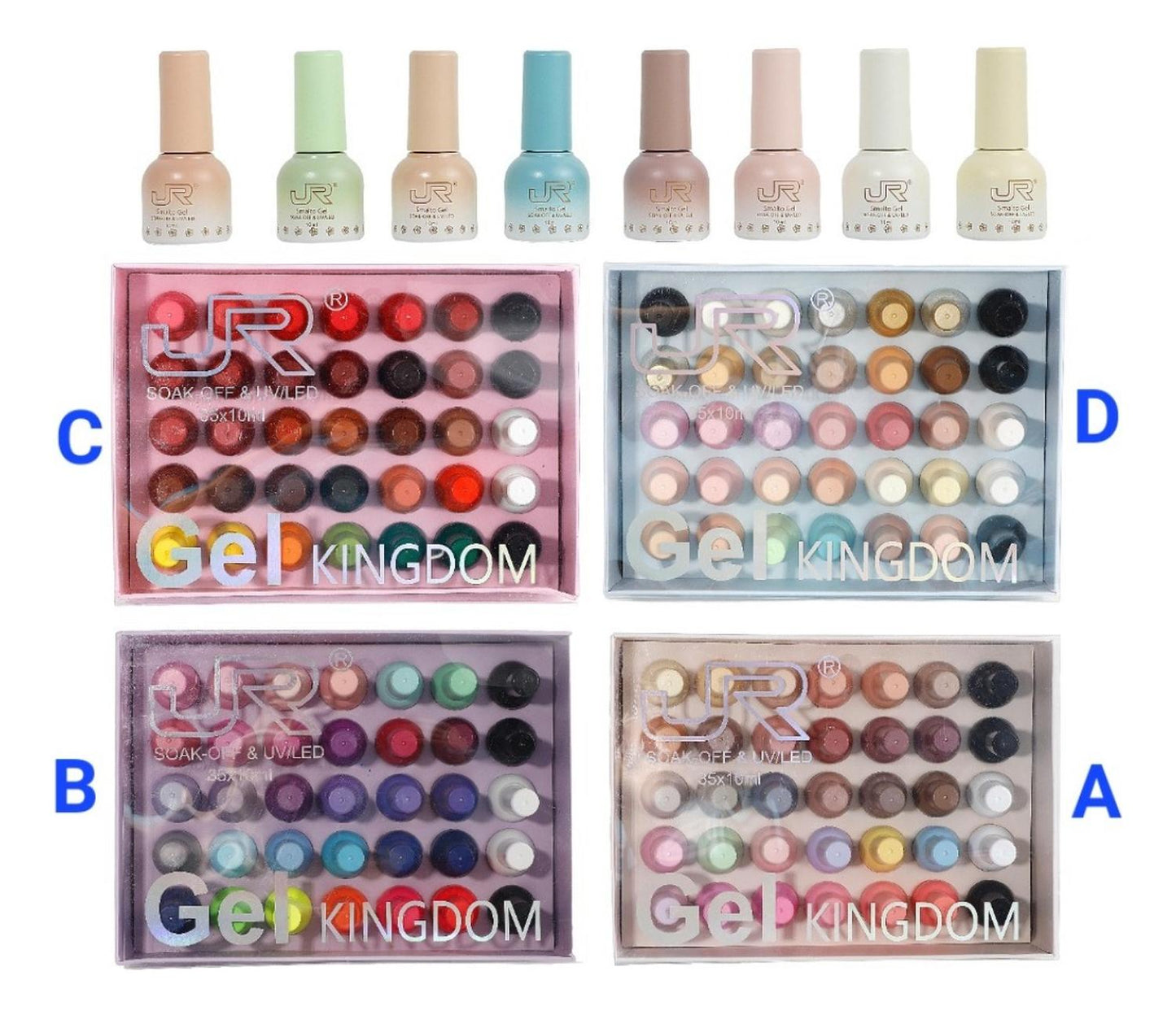 Gama Gel Semipermanente Jr 35 Pz Kingdom 10 Ml Gelish