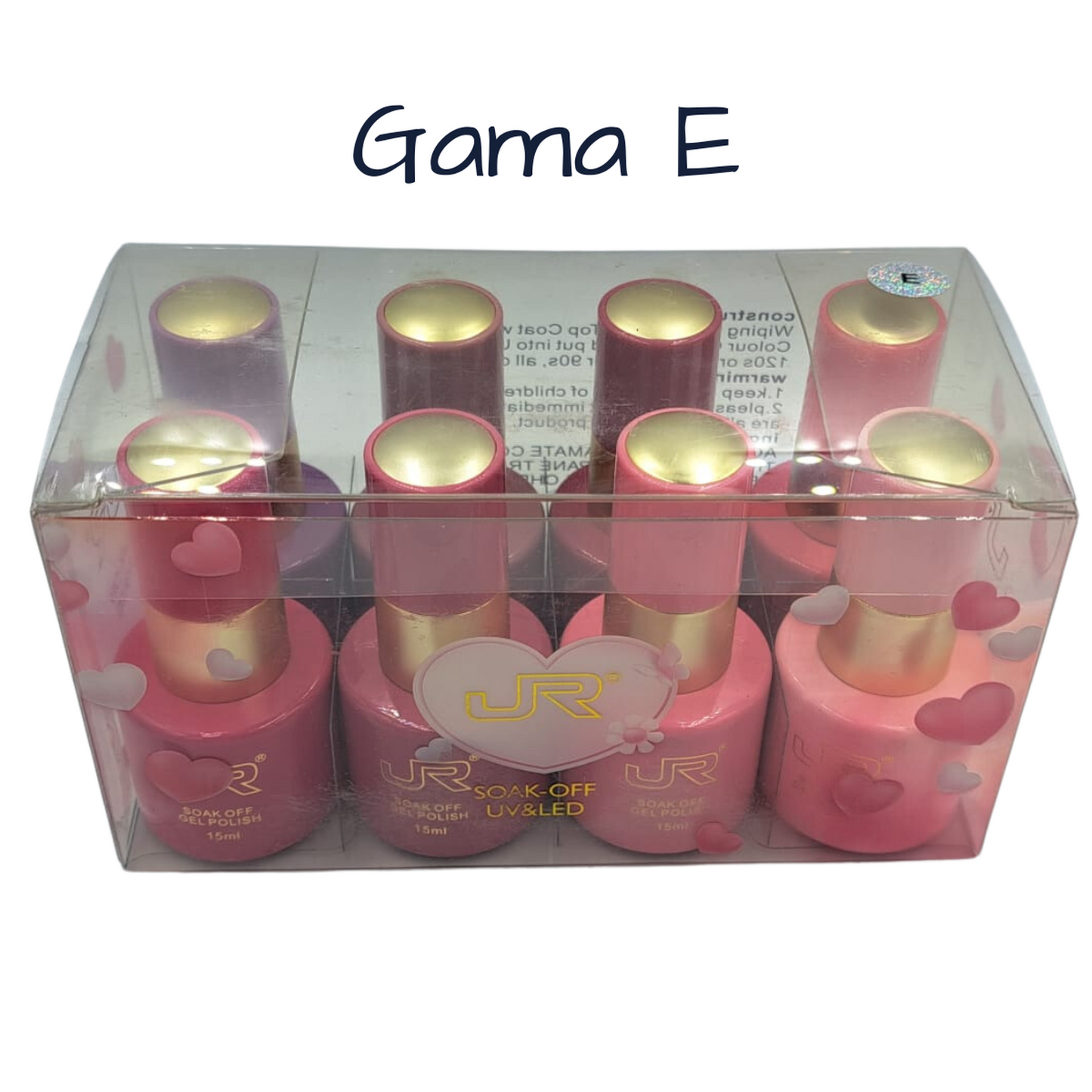 Gama Gel Semipermanente JR 8 Pz De 15 ml - Elige Gama