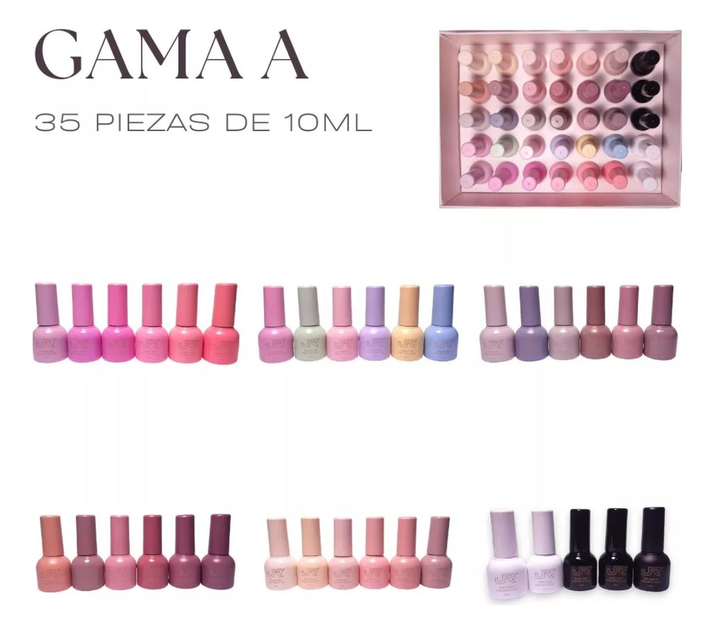 Gama Gel Semipermanente Jr 35 Pz Kingdom 10 Ml Gelish