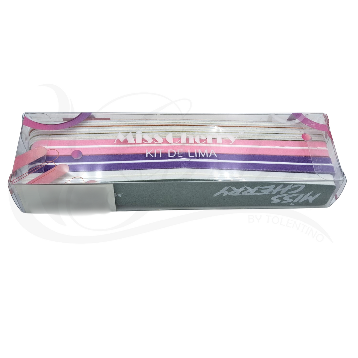 Kit Limas para uñas MISS CHERRY estuche 6pz sponge paquete