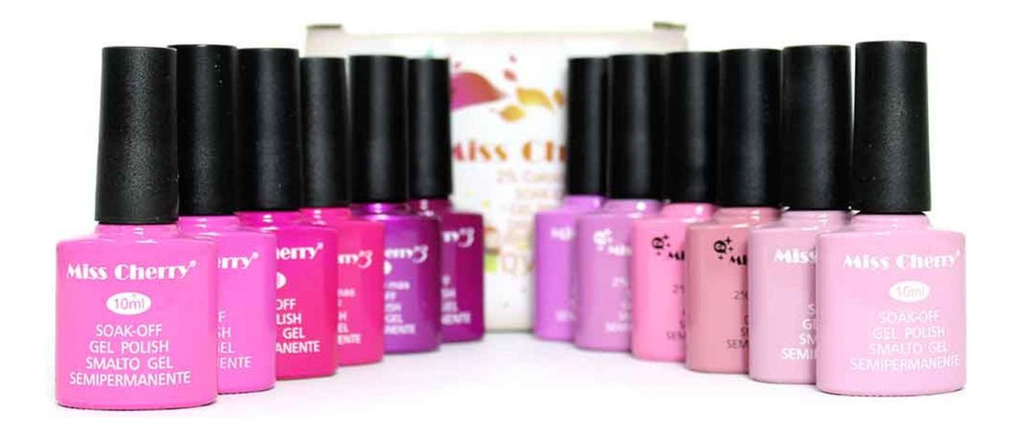 Gama 12 Gel Miss Cherry 10 Ml Semipermanente - Elige La Gama