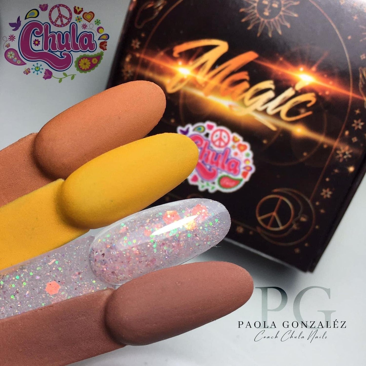 COLECCION DE ACRILICOS MAGIC 4 PZAS. Chula Nails