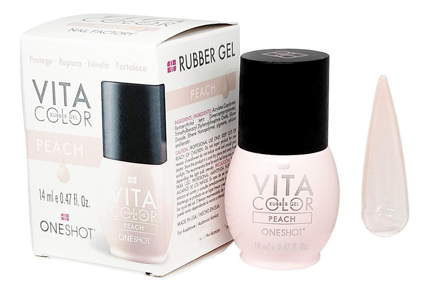 Vita Color Rubber Gel One Shot RUBBER - ESCOGE COLOR