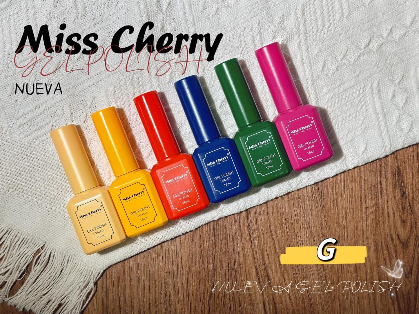 Gama 6 Geles Miss Cherry 16 Ml - Elige La Gama