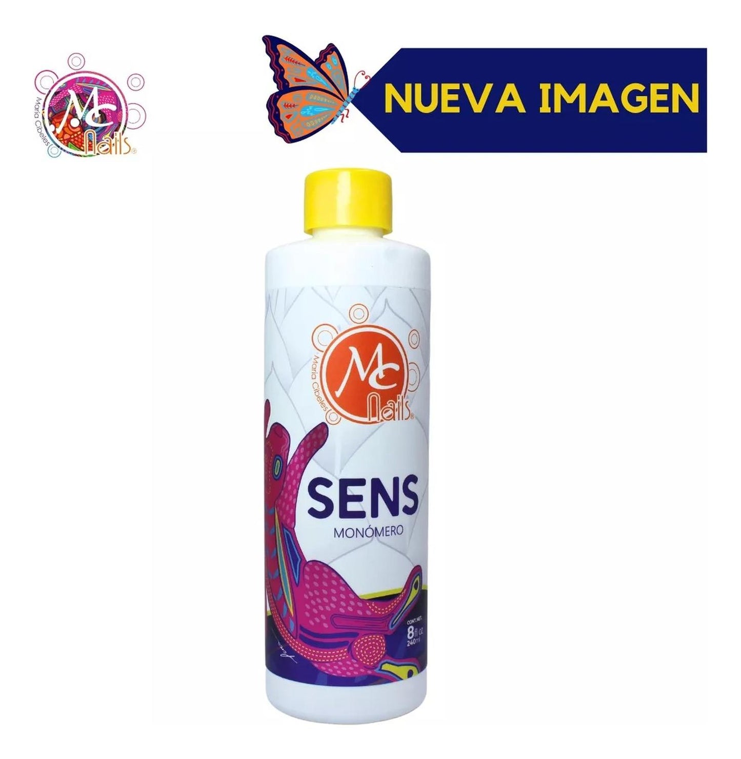 Monómero Mc Nails, Líquido Acrílico 8 Onzas Para Uñas. 240ml