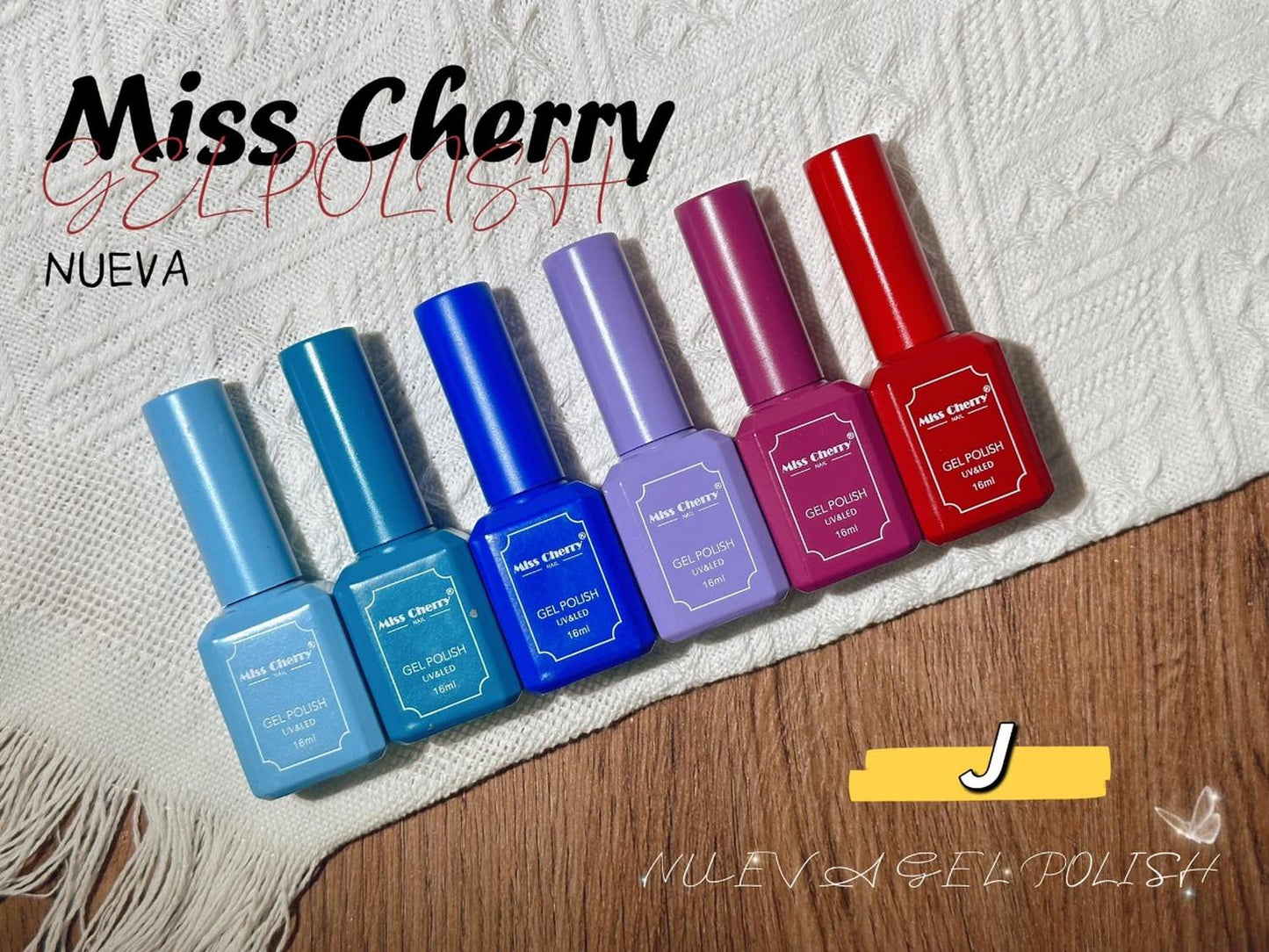 Gama 6 Geles Miss Cherry 16 Ml - Elige La Gama