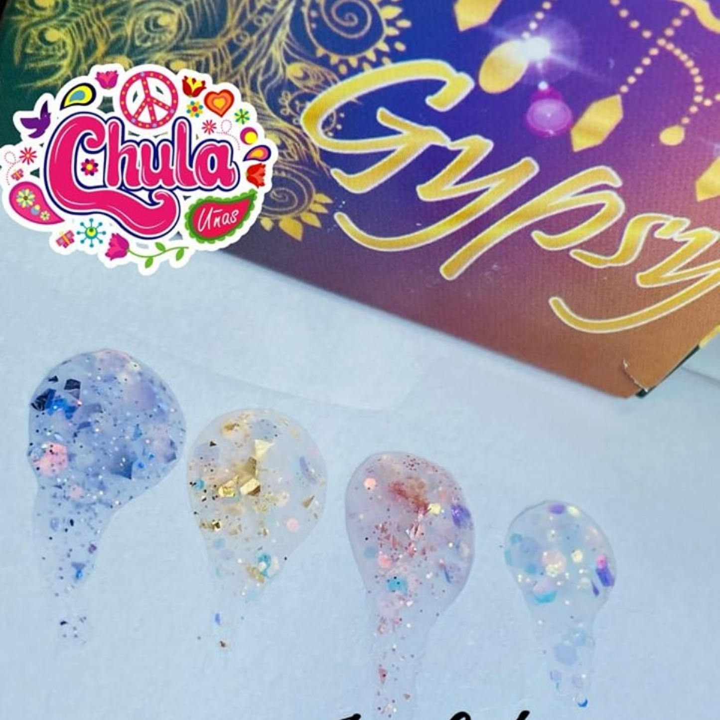 COLECCION DE ACRILICOS GYPSY 4 PZAS. Chula Nails