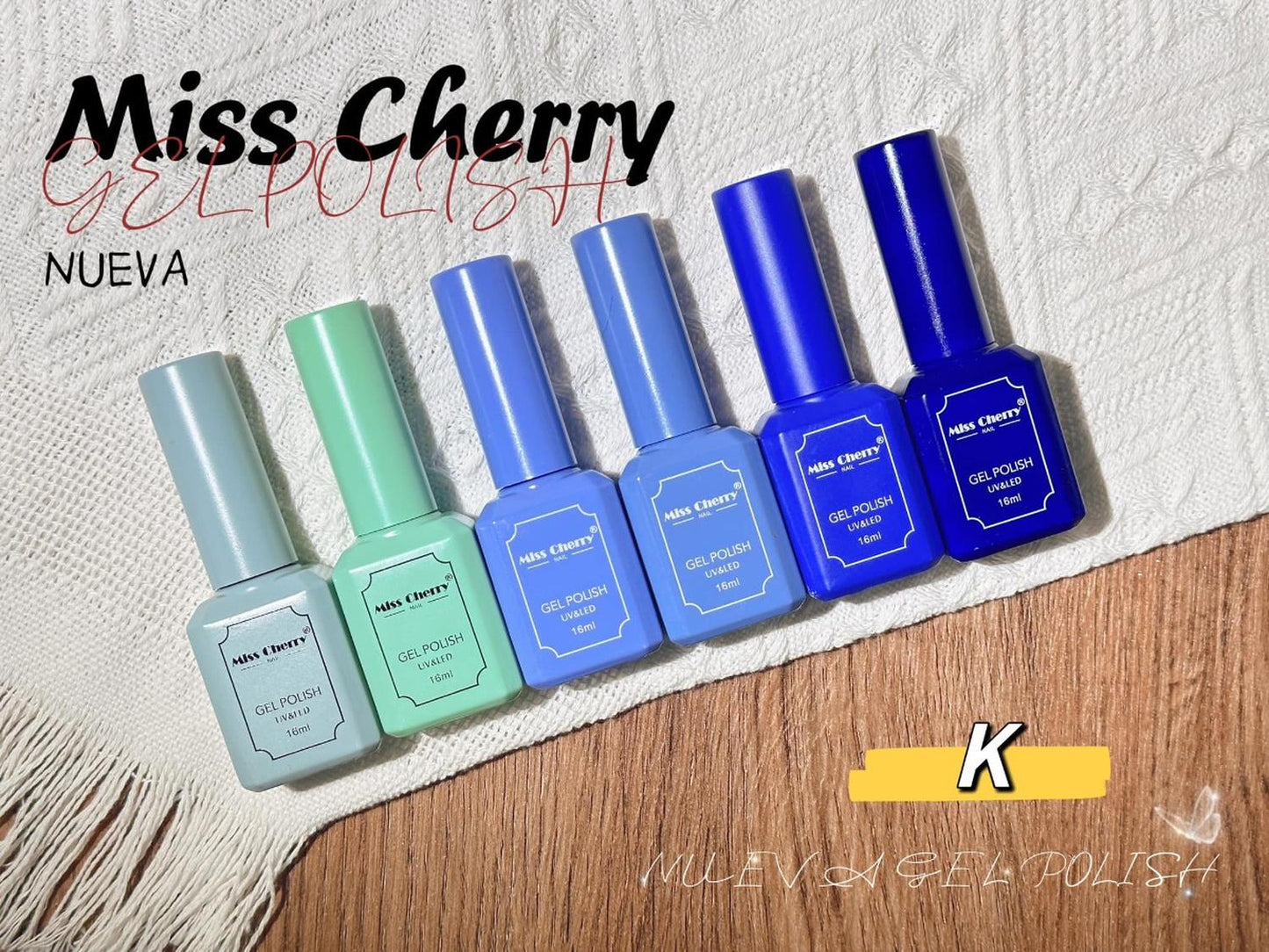 Gama 6 Geles Miss Cherry 16 Ml - Elige La Gama