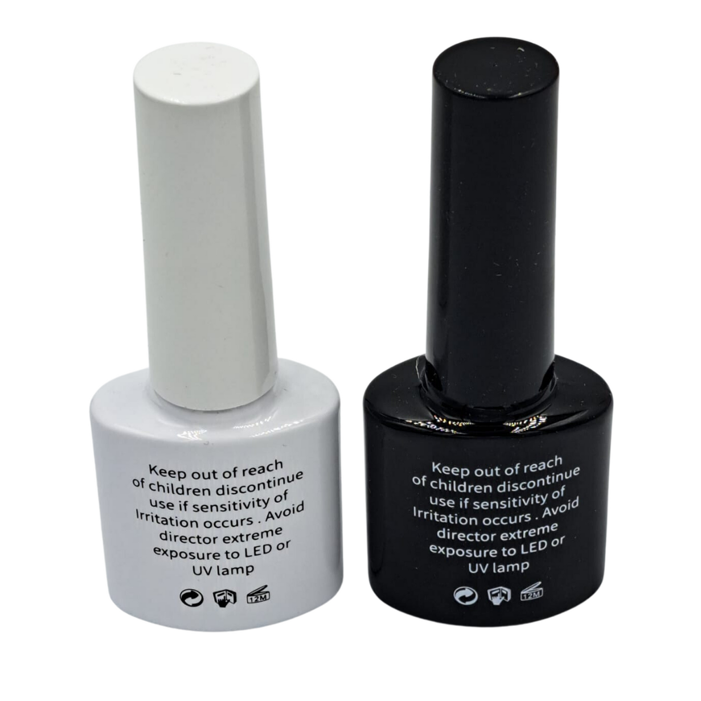 Gel Negro Y Blanco Miss Cherry Para Uñas 2 Pzs De 10 Ml