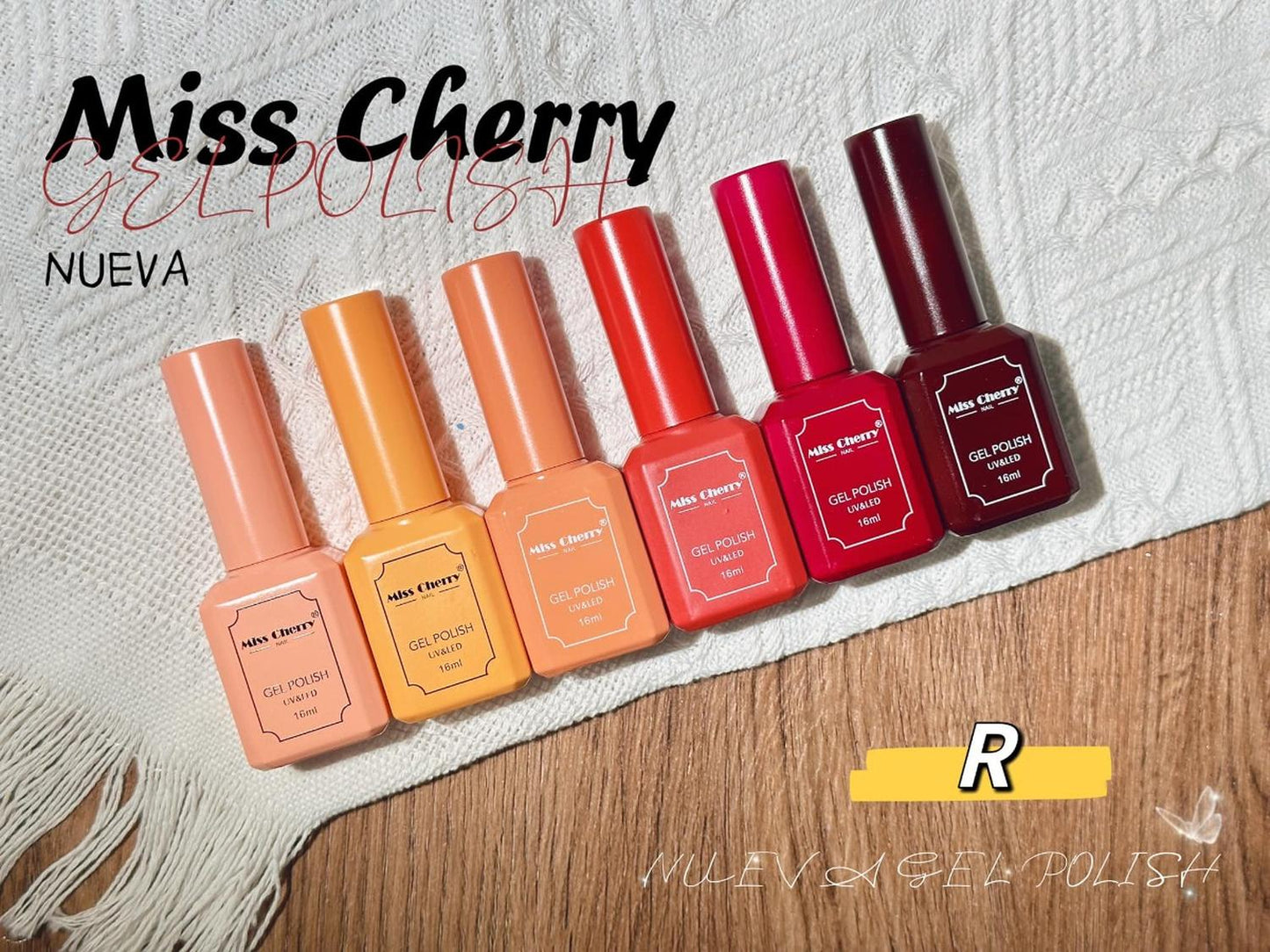 Gama 6 Geles Miss Cherry 16 Ml - Elige La Gama