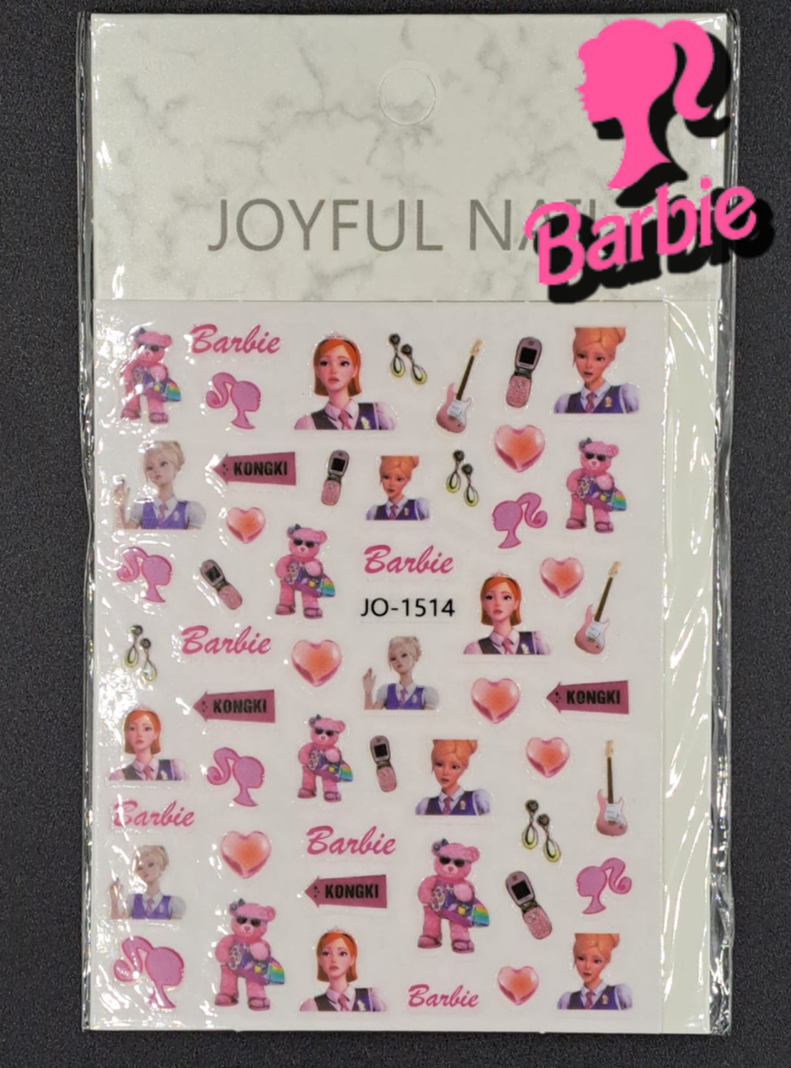 Sticker Barbie 12 piezas surtidas