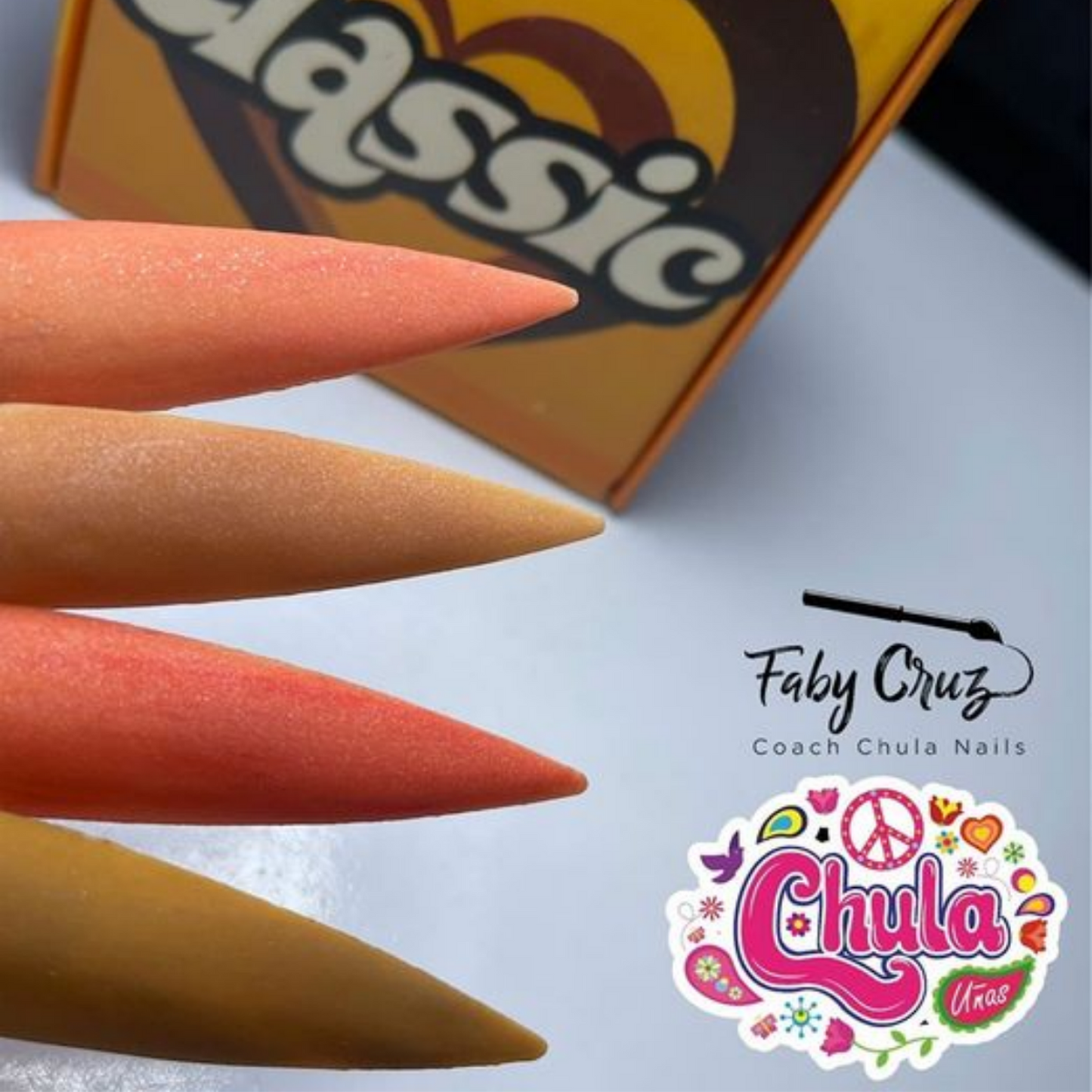 COLECION DE ACRILICOS CLASSIC 4 PZAS. Chula Nails