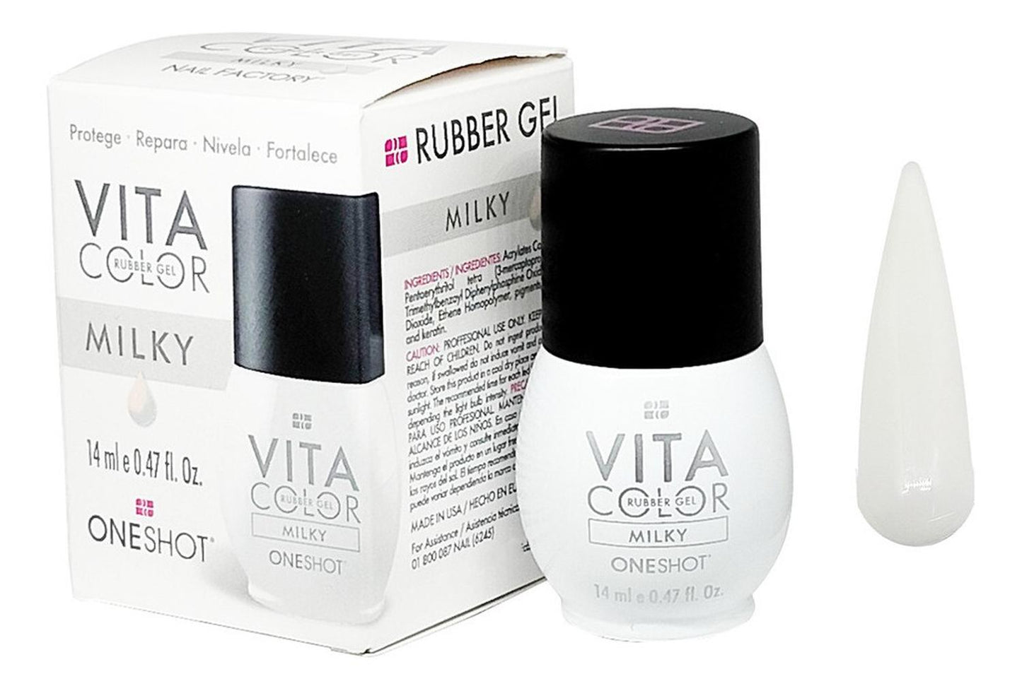 Vita Color Rubber Gel One Shot RUBBER - ESCOGE COLOR