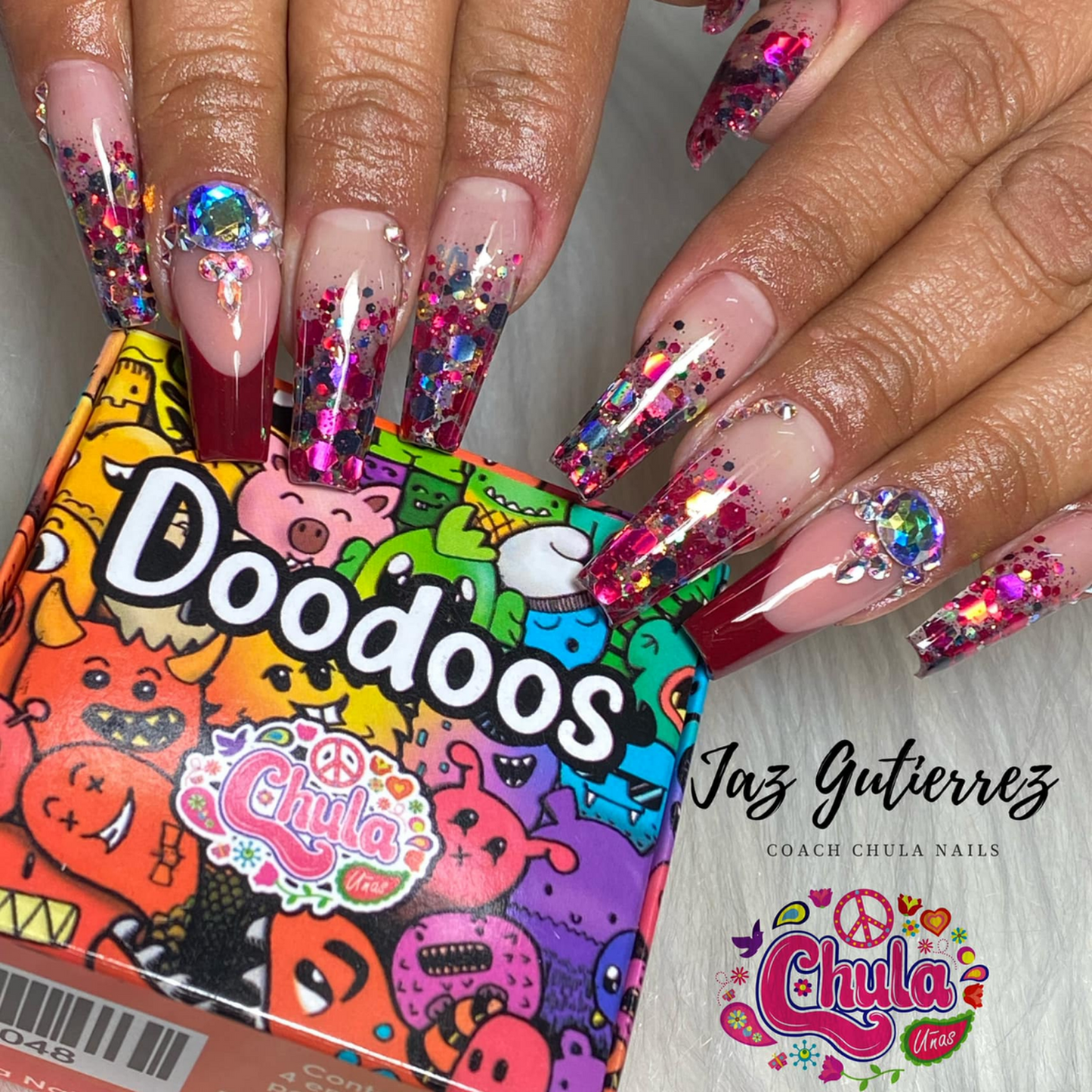 COLECCION DE ACRILICOS DOODOOS 4 PZAS. Chula Nails