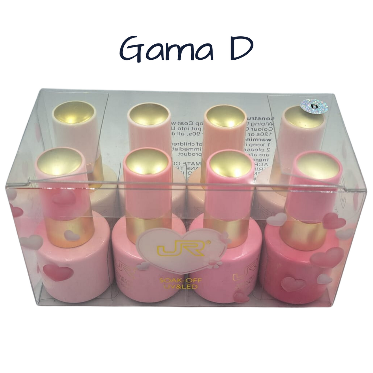 Gama Gel Semipermanente JR 8 Pz De 15 ml - Elige Gama