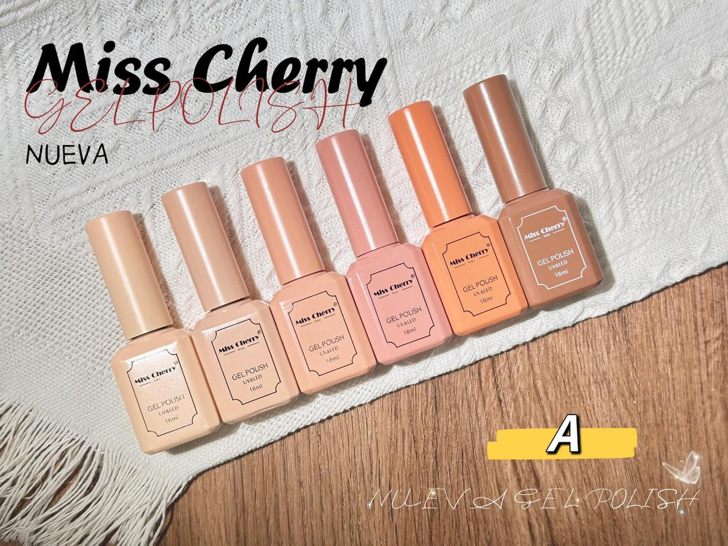 Gama 6 Geles Miss Cherry 16 Ml - Elige La Gama