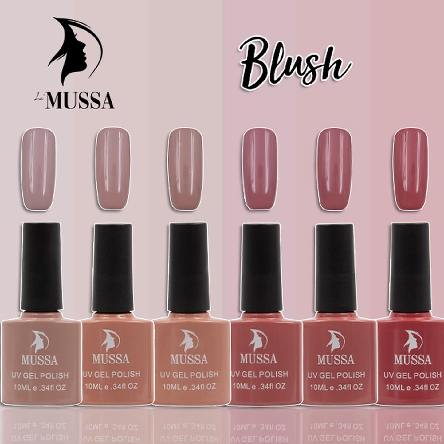 Mussa Gel Semipermanente Gama Blush