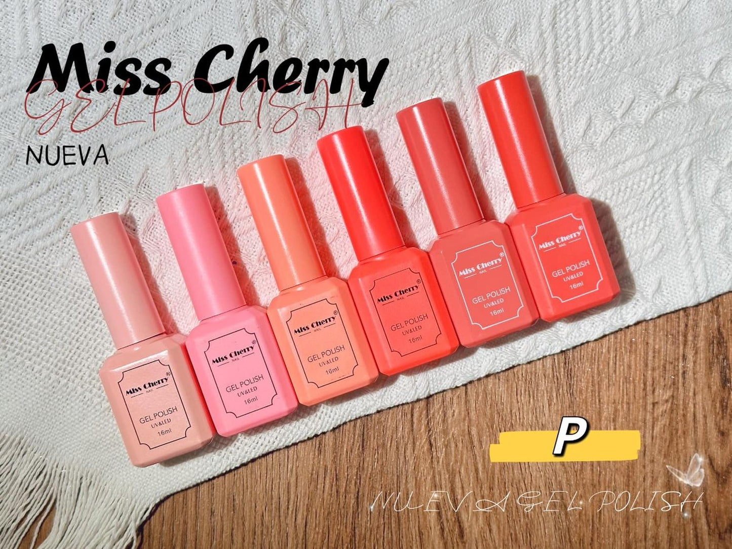 Gama 6 Geles Miss Cherry 16 Ml - Elige La Gama