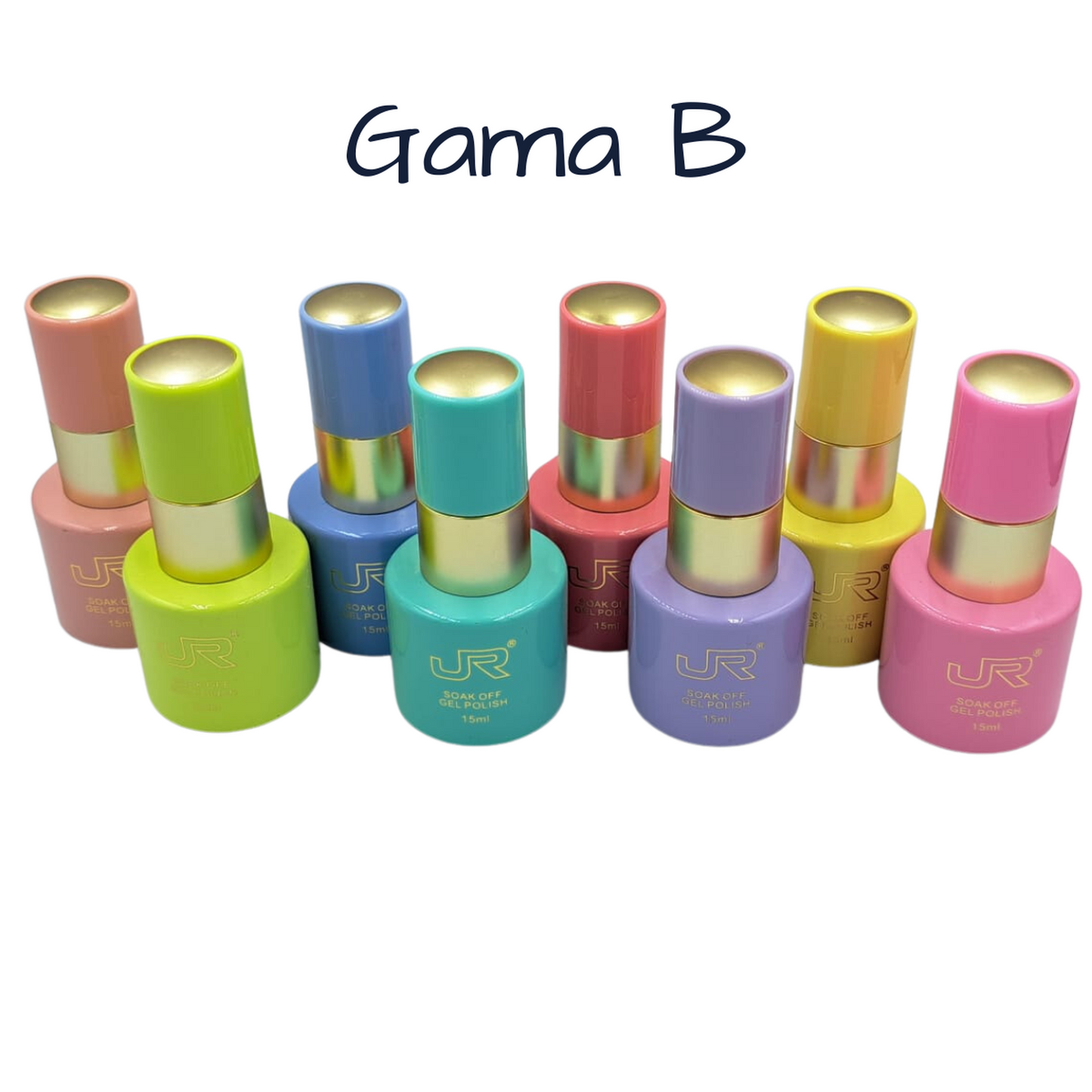 Gama Gel Semipermanente JR 8 Pz De 15 ml - Elige Gama