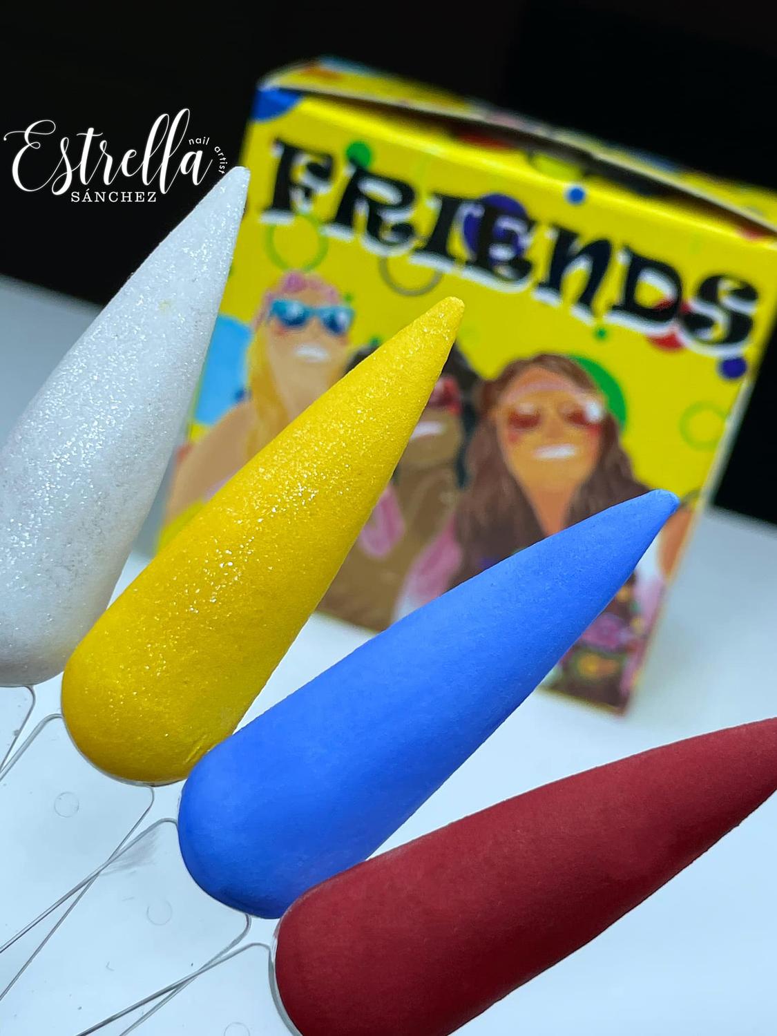 COLECION DE ACRILICOS FRIENDS 4 PZAS. Chula Nails