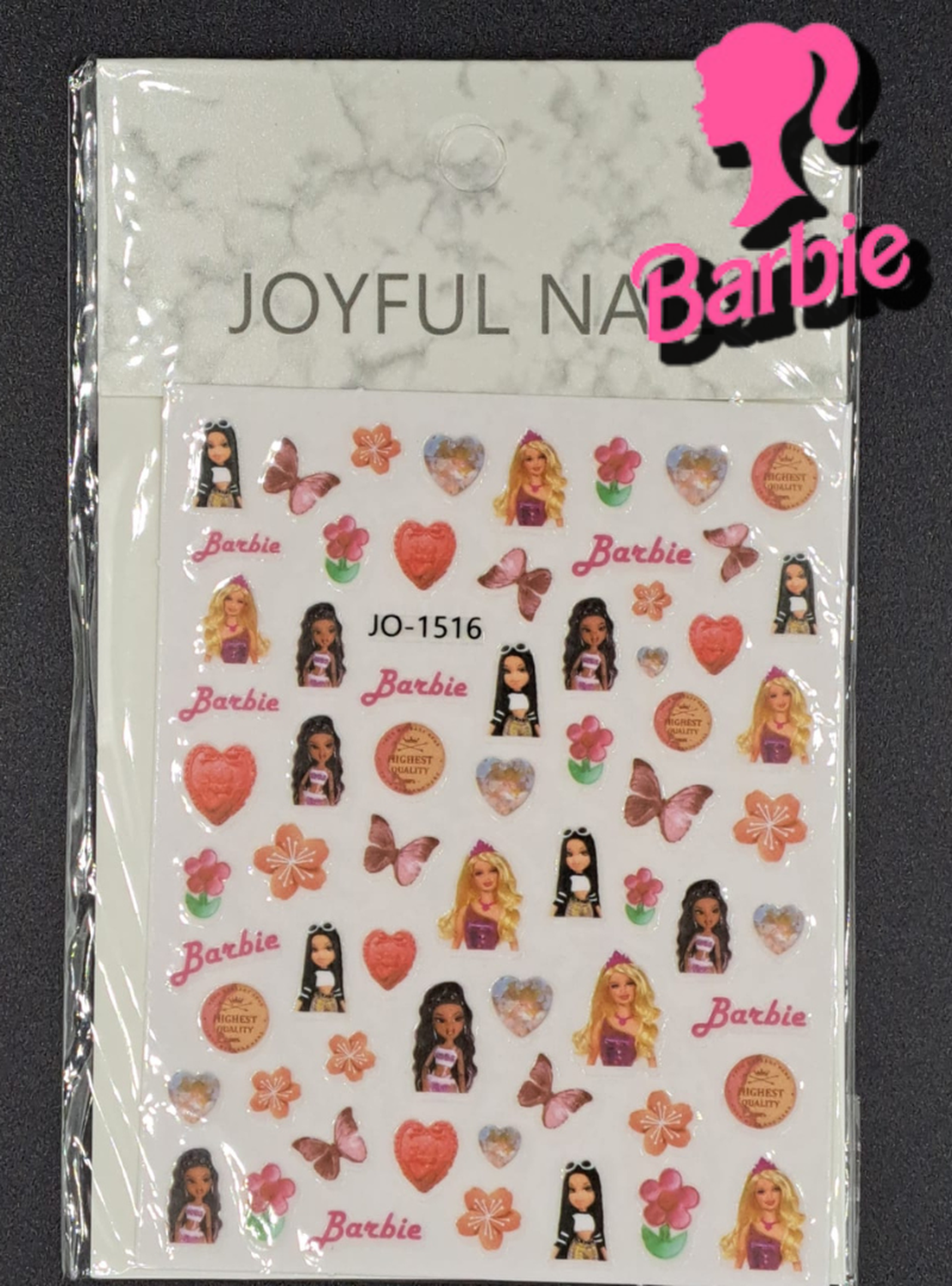 Sticker Barbie 12 piezas surtidas