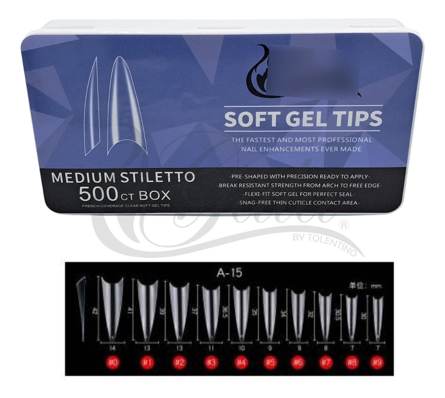 Soft Gel Tips Diferentes Modelos Y Tamaños Paquete Uñas