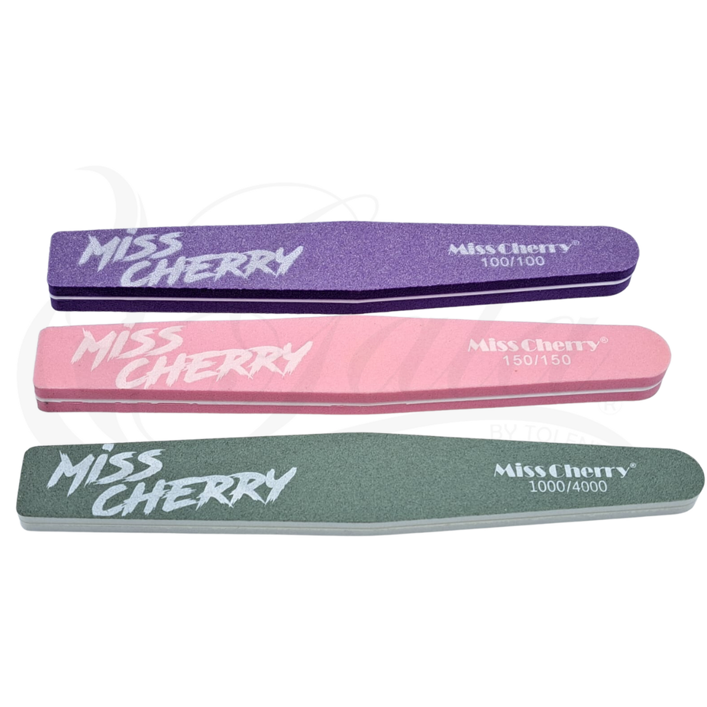 Kit Limas para uñas MISS CHERRY estuche 6pz sponge paquete