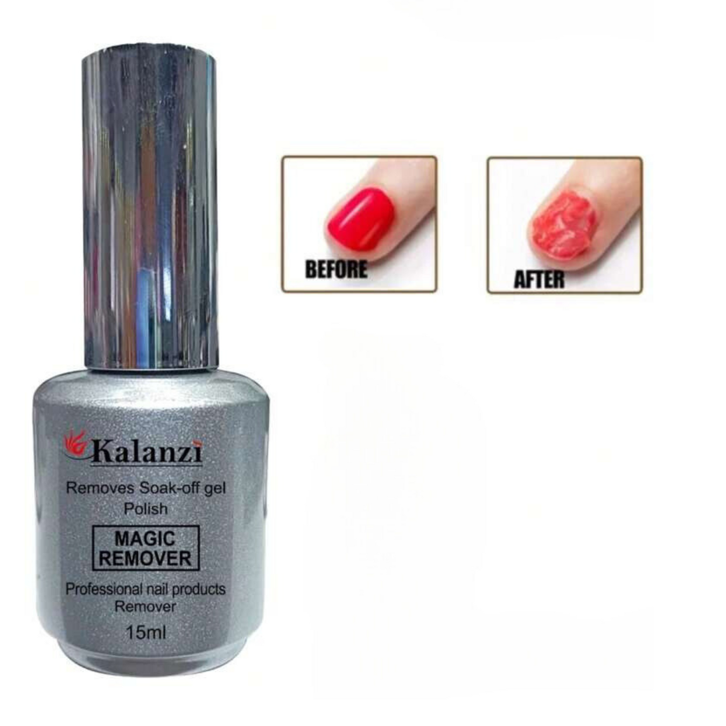 Removedor de Gel Kalanzy (Cajita con 12 pz) 15 ml