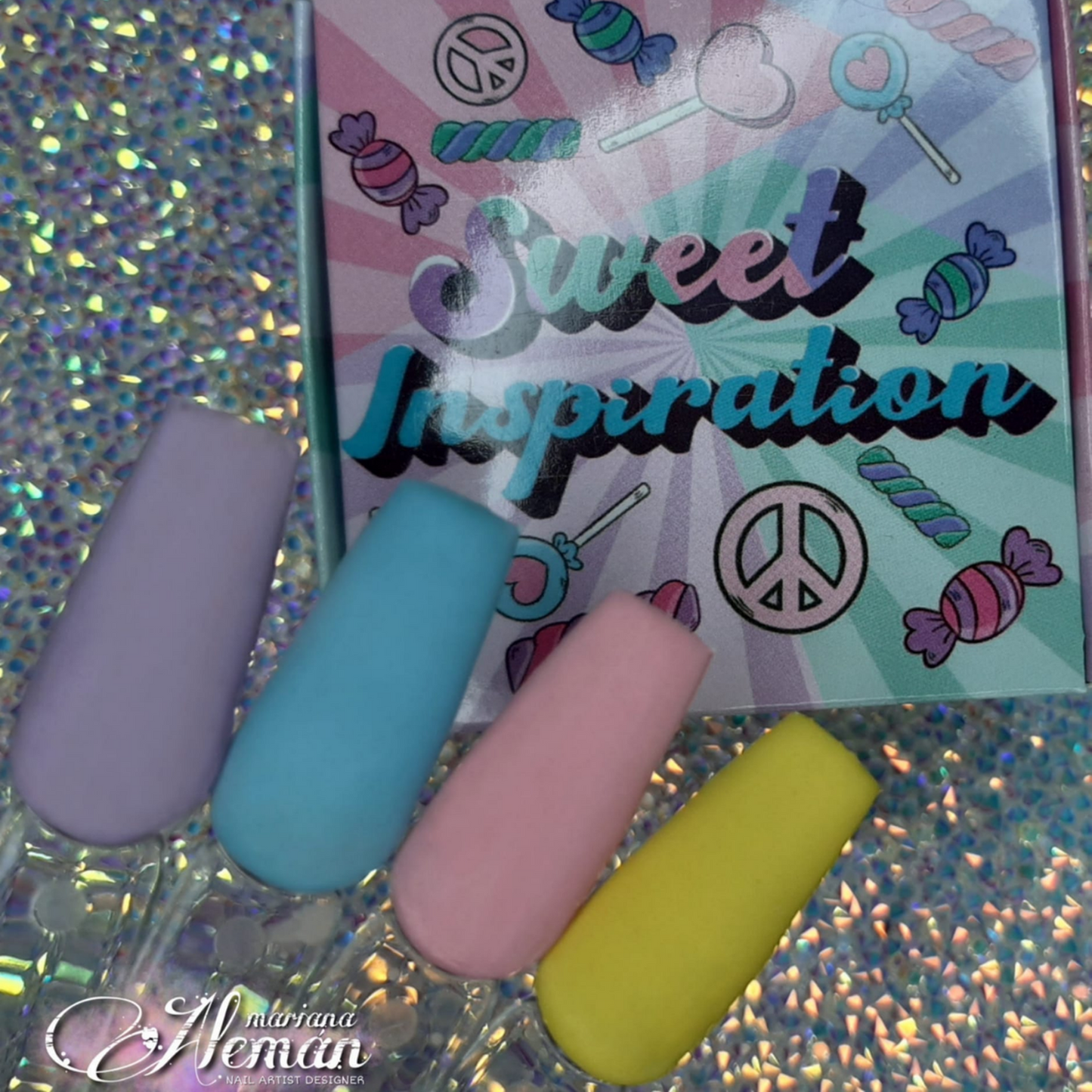 COLECCION DE ACRILICOS SWEET INSPIRATION 4 PZ Chula Nails