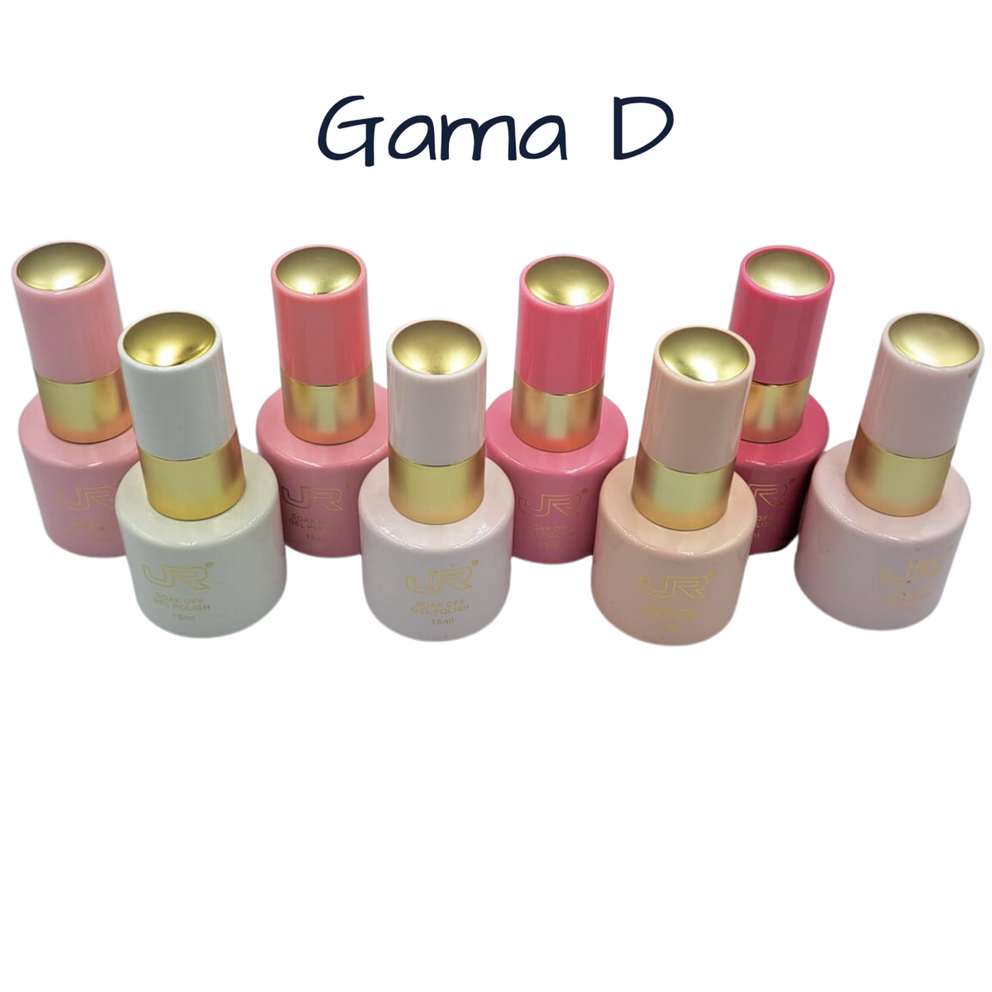 Gama Gel Semipermanente JR 8 Pz De 15 ml - Elige Gama