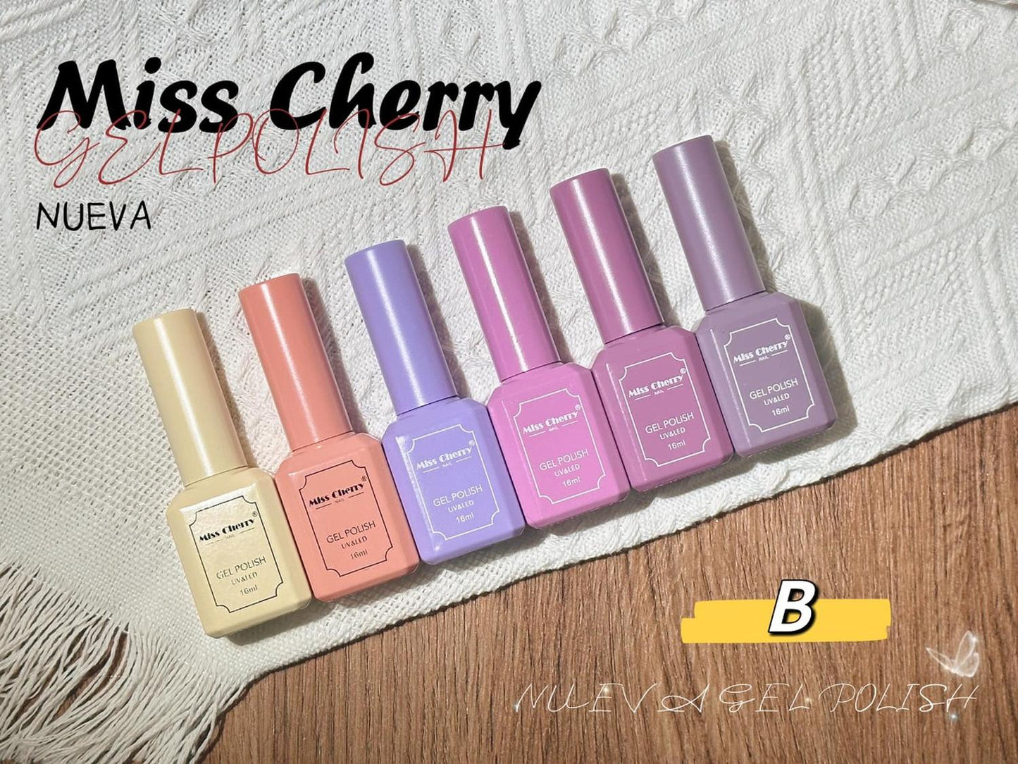 Gama 6 Geles Miss Cherry 16 Ml - Elige La Gama