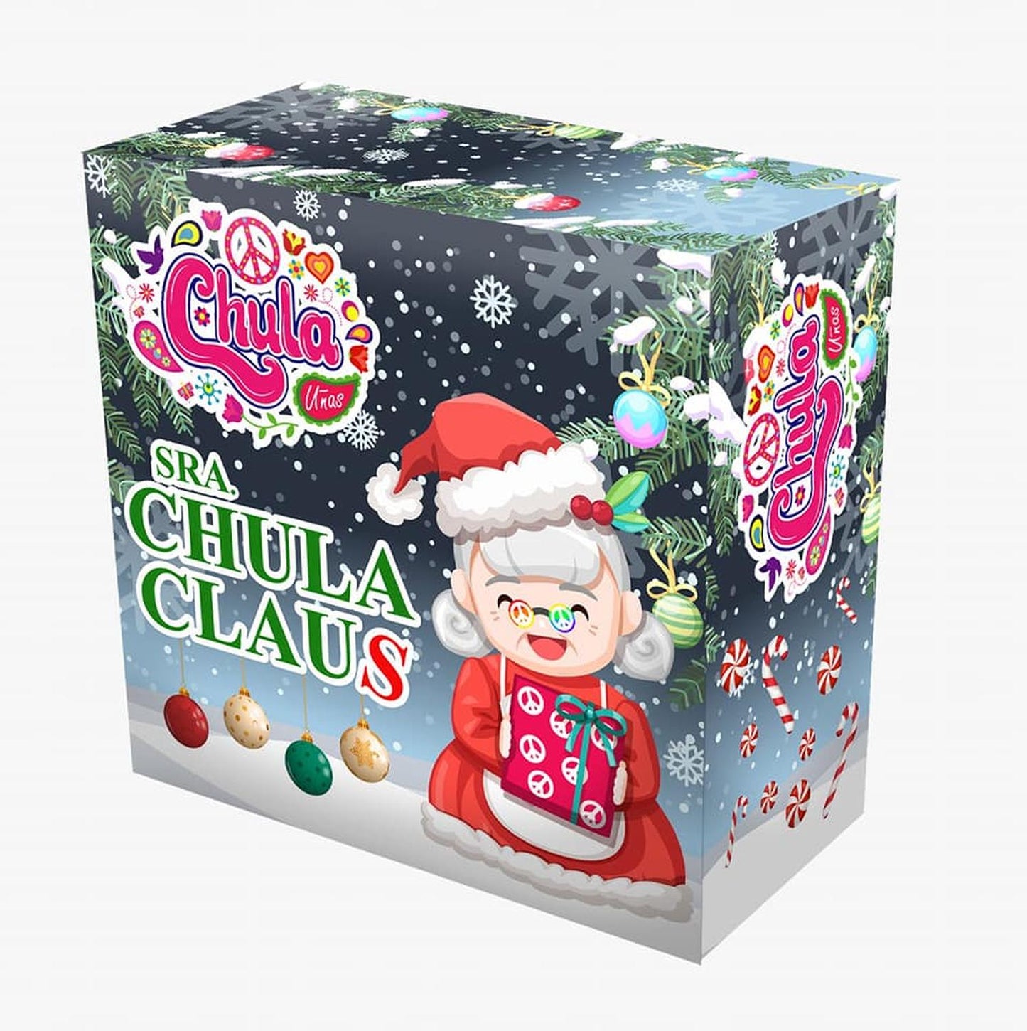 COLECCION DE ACRILICOS SRA. CHULA CLAUS 4 PZAS. Chula Nails