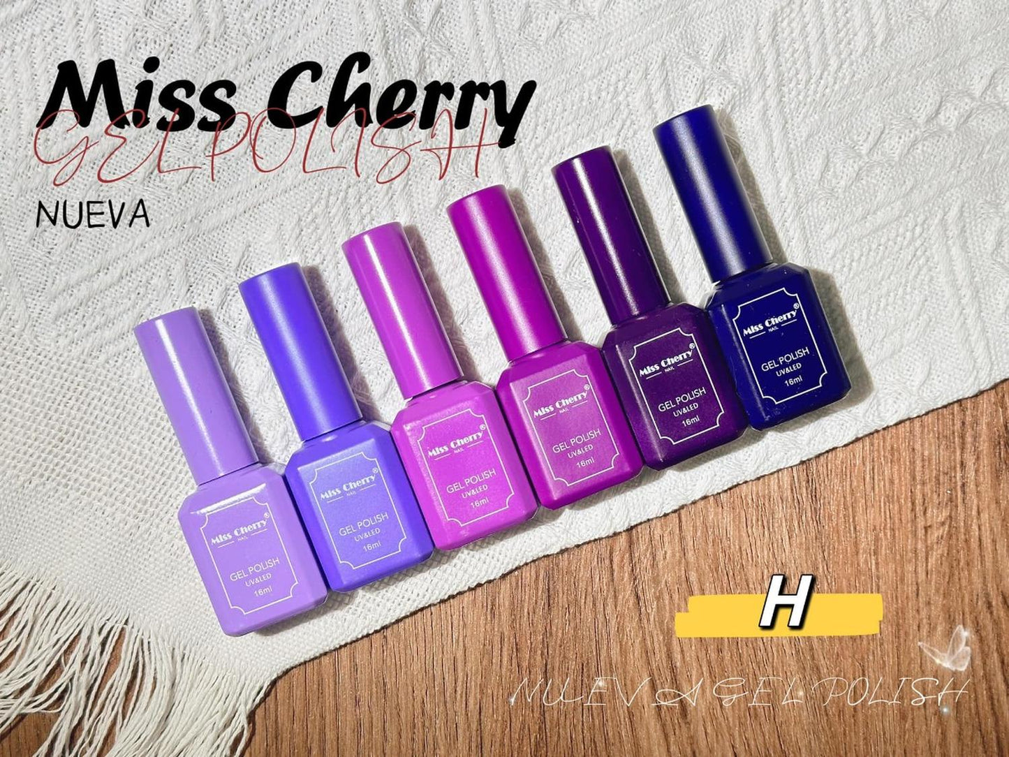 Gama 6 Geles Miss Cherry 16 Ml - Elige La Gama