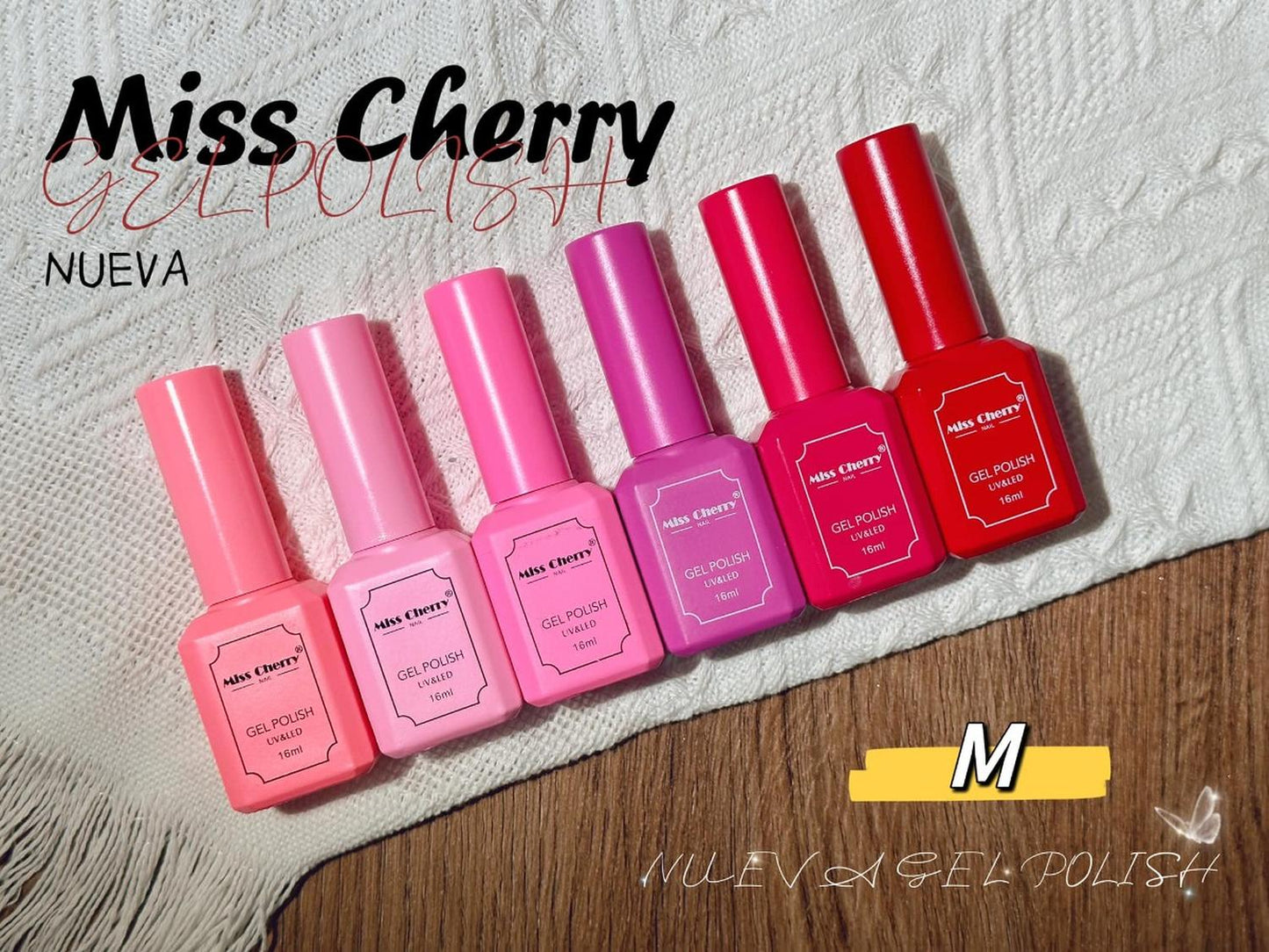 Gama 6 Geles Miss Cherry 16 Ml - Elige La Gama