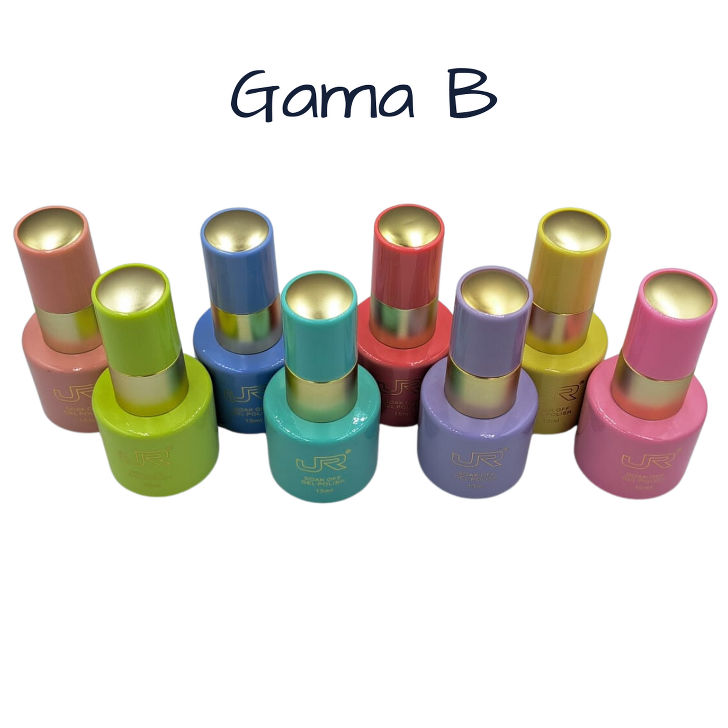 Gama Gel Semipermanente JR 8 Pz De 15 ml - Elige Gama